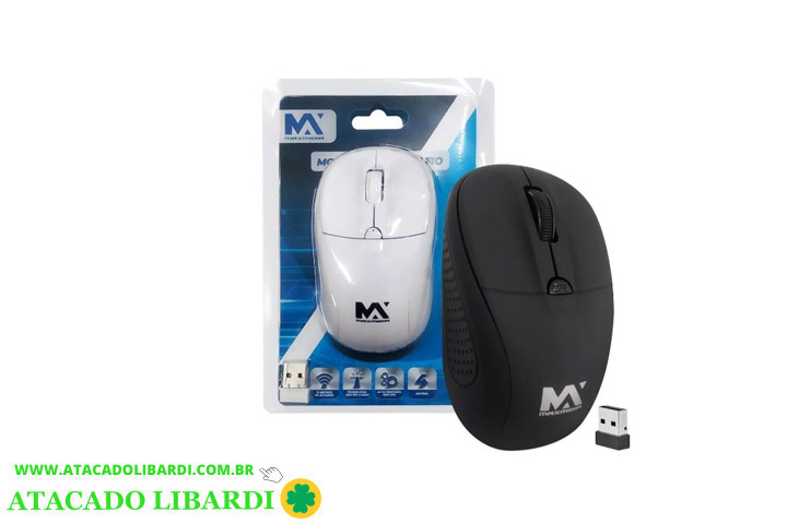 Maximo Mouse MOUSE OPTICO S/FIO USB MAXMIDIA MAXMOU1 | Atacado Libardi