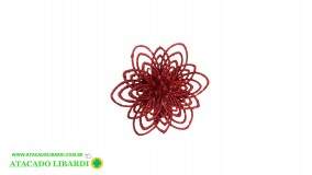 BICO PAPAGAIO 10CM C/GLITTER VERMELHO 98119003 