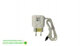 CARREGADOR CELULAR UNIVERSAL USB V8 BIVOLT MAXCAR114