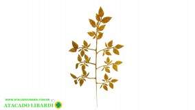 FOLHA C/GLITTER 40CM DOURADO FLB95D