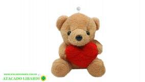 URSO PELUCIA C/CORACAO 17CM PELUCIA DV81396