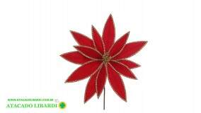BICO PAPAGAIO AVELUDADO 25CM VERMELHO DOURADO 98519002