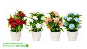 ARRANJO PLAST FLOR 29,5CM BA50121