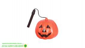 ABOBORA HALLOWEEN 9CM COM LUZ E SOM NS347149
