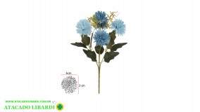 CRISANTEMO BUQUE  5X 30CM AZUL OUTONO 54749008