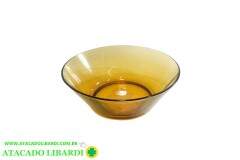 TIGELA VIDRO 900ML AMBAR LISA UBO700