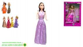 BONECA COLECAO JULIA PLAST FU19701