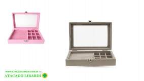 PORTA JOIA 20X15X5CM C/DIVISORIAS HS89144