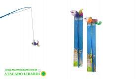 BRINQUEDO P/ GATO VARA C/ JUTA  35CM VAR3026