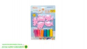 BLISTER MASSINHA DE MODELAR 6 PCS C/ ACESSORIOS 72540