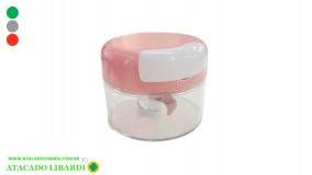 MINI PROCESSADOR ALIMENTOS 9X7CM 150ML PLAST COLOR TRC8696