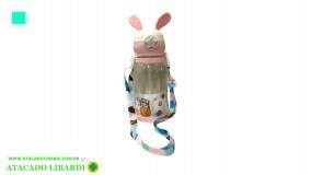 GARRAFA PLAST 600ML INF DEC SORT COLOR ELG65122
