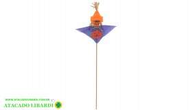 BRUXA DECOR HALLOWEEN 40CM ROXO LARANJA 82715001