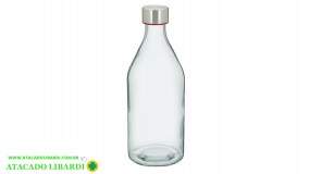 GARRAFA VIDRO C/TAMPA 500ML FUT290