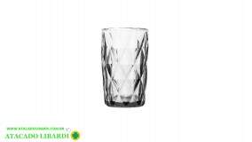COPO DIAMANTE  TRANSP VIDRO 12CM 350ML 0489