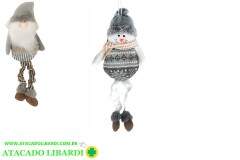 ENFEITE  PELUCIA PENDENTE 26CM NOEL PERNA ONDULADA XTS0800