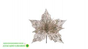 BICO PAPAGAIO AVELUDADO 24CM C/GLITTER CHAMPANHE 99494002