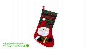 ENFEITE BOTA PELUCIA NOEL 41X26CM LY529