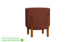 VASO NORDICO 29X25X25CM MARROM 14440