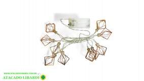 CORDAO 10 LED MICRO C/ADORNO PILHA 1,35M 62794001