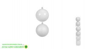 BOLA MISTO TUBO 8CM 6UNI BRANCA 81932009