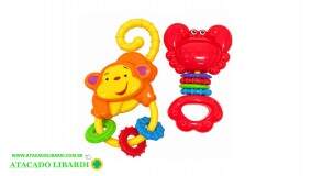 SOLAPA CHOCALHO 2PCS PLAST COLOR BA13234