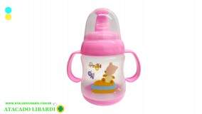 COPO PLAST 300ML C/TAMPA INFANTIL COLOR COP90
