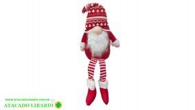 BONECO PELUCIA GNOMO SUECO RED LINE PERNAS 1PC 43CM  NTD15403