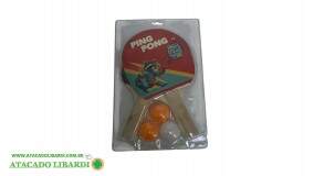 BLISTER PING PONG 2 RAQUETES E 3 BOLINHAS FUT03