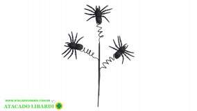 GALHO ARANHA 45CM PRETO C/GLITTER 87086001