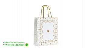 SACOLA PAPEL HOT STAMPING 32X26X12CM A8930007