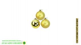 BOLA TUBO 4CM 12PCS CHAMPANHE NTB1801C