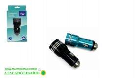 CARREGADOR VEICULAT UNIVERSAL USB DUPLO 2A FXP01006