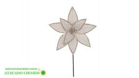 BICO PAPAGAIO 25CM C/GLITTER OFF WHITE CHAMPANHE A5269004