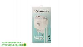 CARREGADOR CELULAR USB TIPO C BIVOLT MAXCAR166
