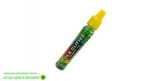 COLA GLITTER 15G VERDE UN 29050206