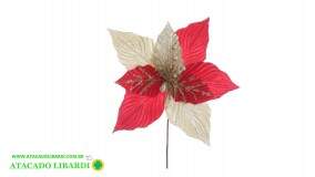 BICO PAPAGAIO  AVELUDADO 25CM C/GLITTER VERMELHO 99493001