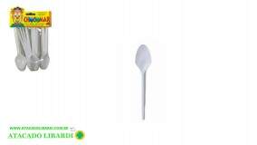 COLHER DESCARTAVEL SOBREMESA BRANCO 20UNI 4401