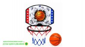 KIT BASQUETE C/TABELA ARO E BOLA SPORT BA10334