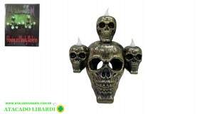 CANDELABRO CAVEIRA HALLOWEEN LED NS373902