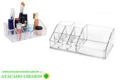ORGANIZADOR ACRILICO MAQUIAGEM 16,5X8,5X5,5CM PTR8952