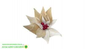 BICO PAPAGAIO AVELUDADO 25CM CHAMPANHE C/GLITTER 85402002