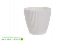 VASO PLAST BRANCO 10CM DEC 96235001