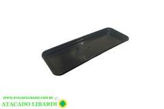 PRATO PLAST P/FLOREIRA 45X17CM PRETO 729