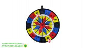 JOGO DE DARDOS PLAST 35CM C/2 DARDOS E BOLINHAS FTB1025