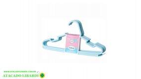 CABIDE INFANTIL PLAST 5UNI AZUL 3209