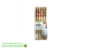 HASHI BAMBU C/10 PARES 24CM CX056