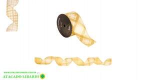 FITA ARAMADA 6,8CMX914CM CREME C/GLITTER HH4932