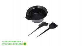 KIT TINTURA CABELO 3PCS C/PENTE KP91006