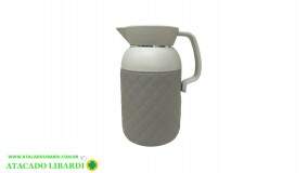 GARRAFA TERMICA 1L PLAST CINZA PL018G02